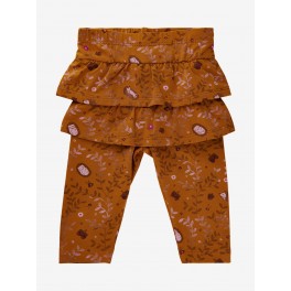 Minymo - bukser med flæser i rust-farvet