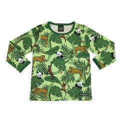 Villervalla - Bluse med jungle print, grøn