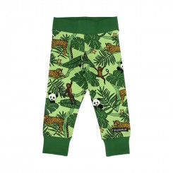 Villervalla - Bukser med jungle print, grøn